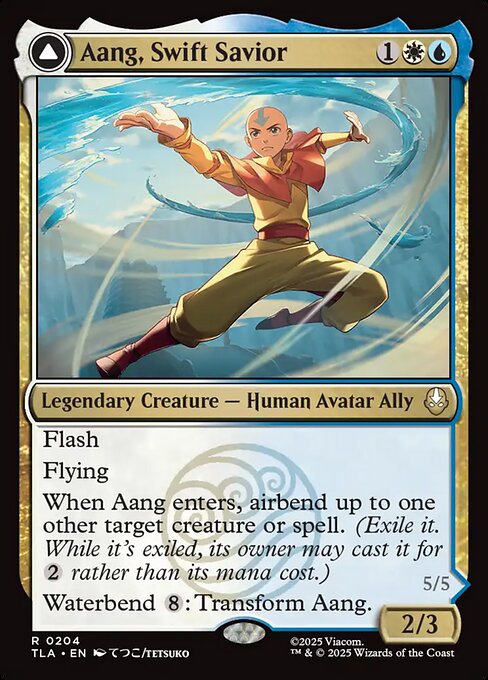 Aang, Swift Savior // Aang and La, Ocean's Fury