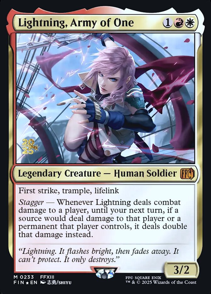 Lightning, Army of One