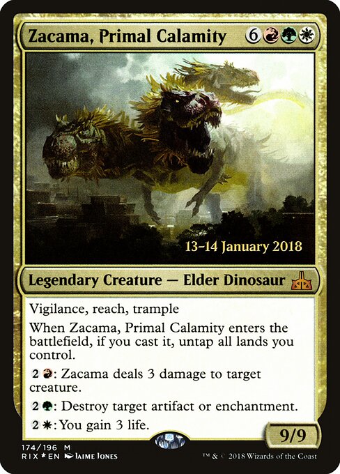 Zacama, Primal Calamity