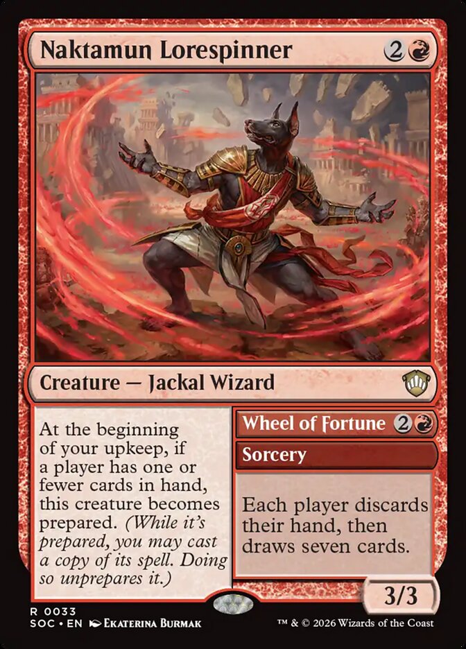 Naktamun Lorespinner // Wheel of Fortune