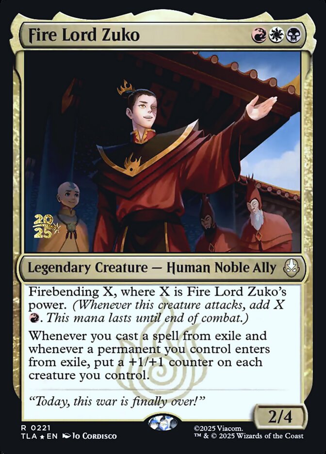Fire Lord Zuko